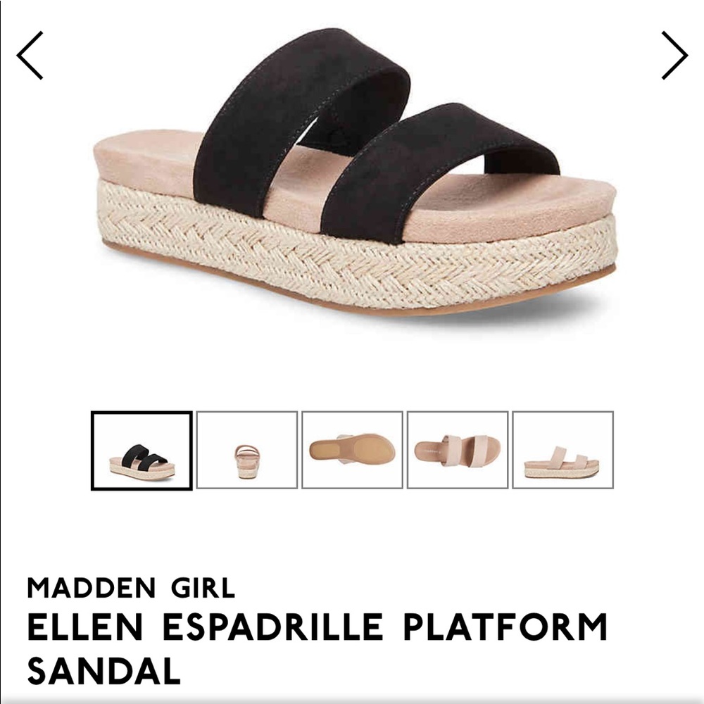 Madden Girl Elleen Espadrille Platform Sandal sz 8